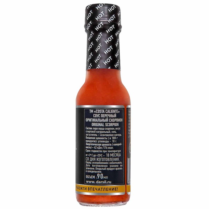 Соус Costa Caliente Перечный Скорпион 90мл ст/б