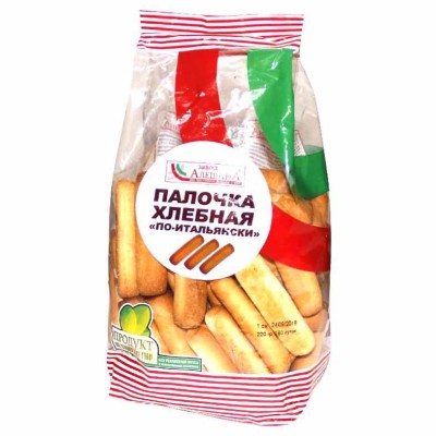 Палочка хлебная Алешина По-итальянски 220гр м/у