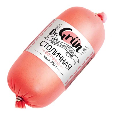 Продукт растительный Dr.Grun Ветчина Столичная 300гр в/у