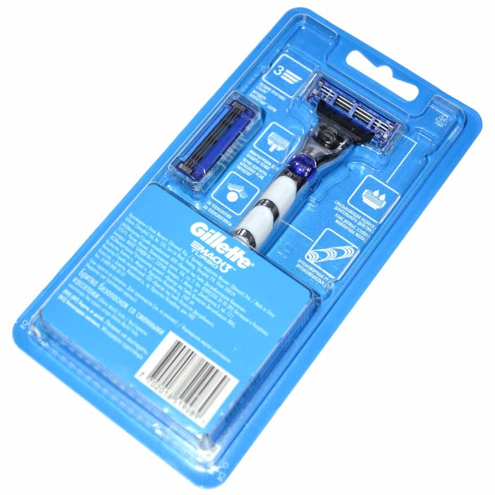 Бритва Gillette Mach3 Turbo 3D с 2 сменными кассетами Red к/у