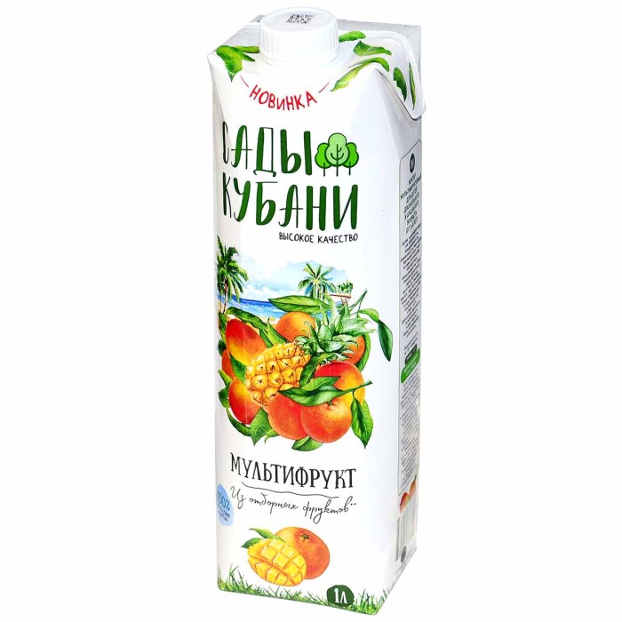 Нектар Сады Кубани мультифруктовый 1л т/п