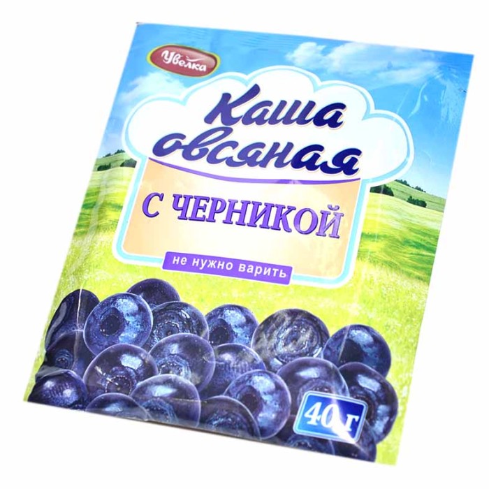 Каша овсяная Увелка с черникой 40гр м/у