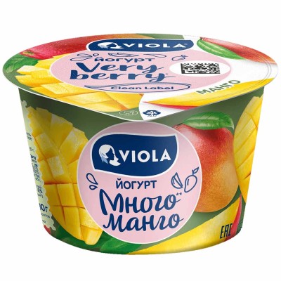 Йогурт Viola Very Berry Манго 2,6% 180гр пэт