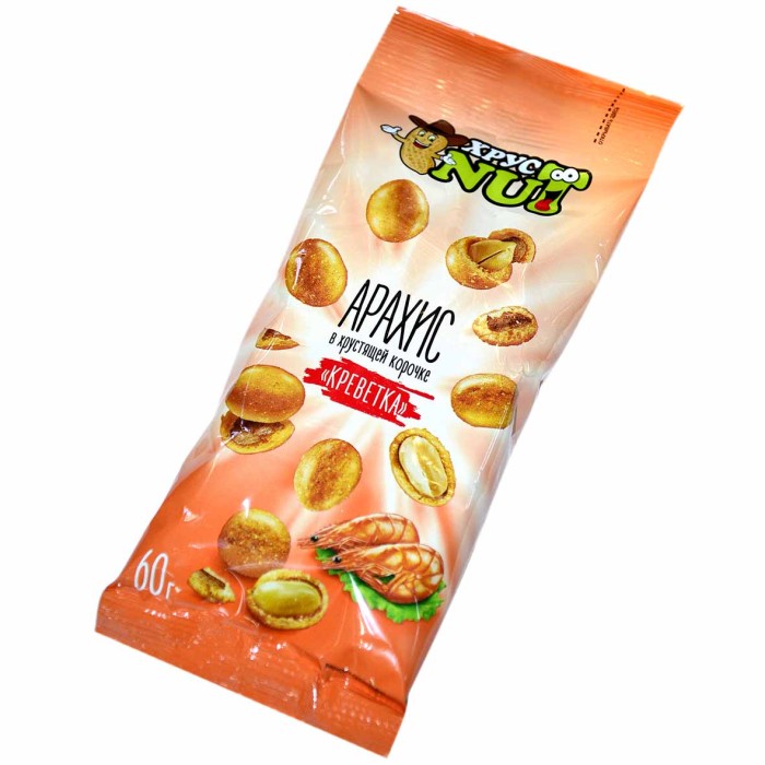 Арахис ХрустNUT в хрустящей корочке Креветка 60г м/у