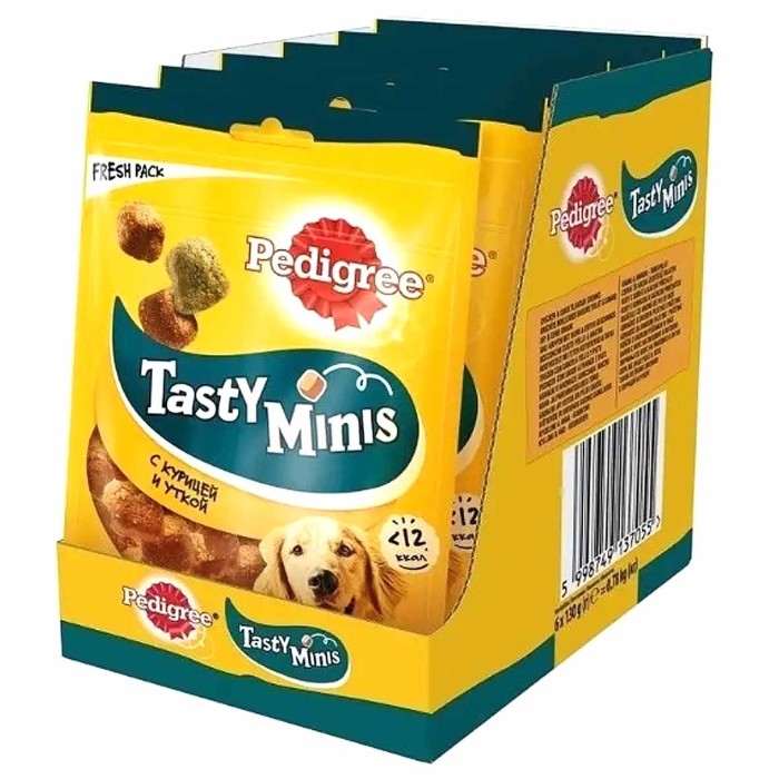 Лакомство для щенков Tasty Minis курица/утка 130гр