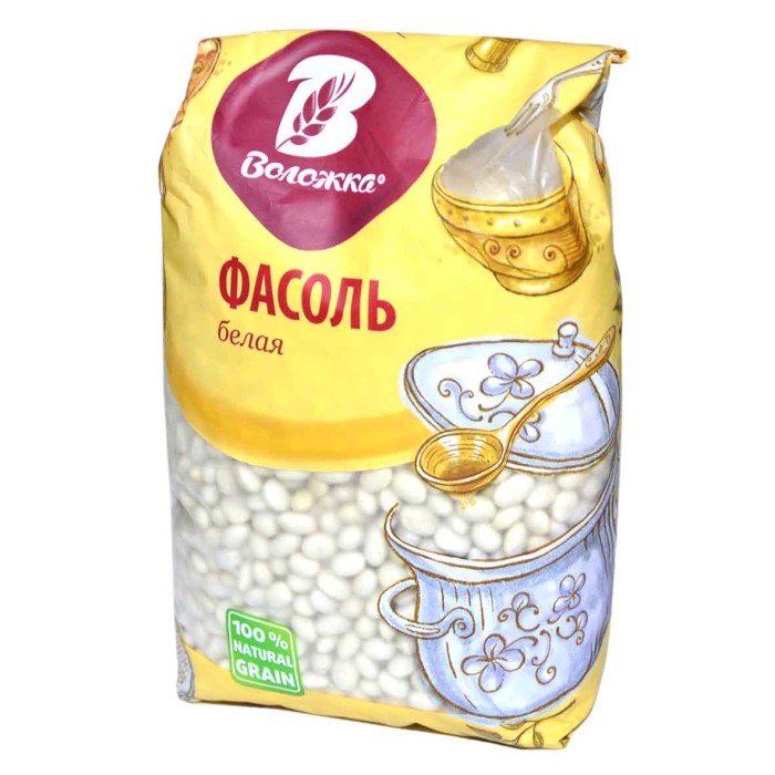 Фасоль Воложка белая 700гр м/у