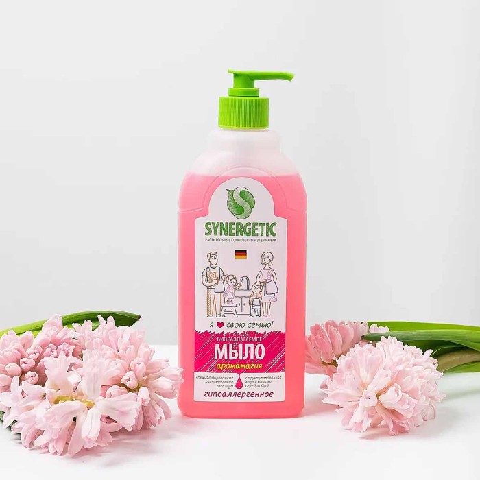 Мыло жидкое Synergetic Аромагия 500мл дозатор