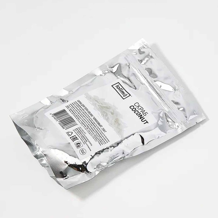 Скраб для тела Lolimi) Кокосовый 250гр ф/п