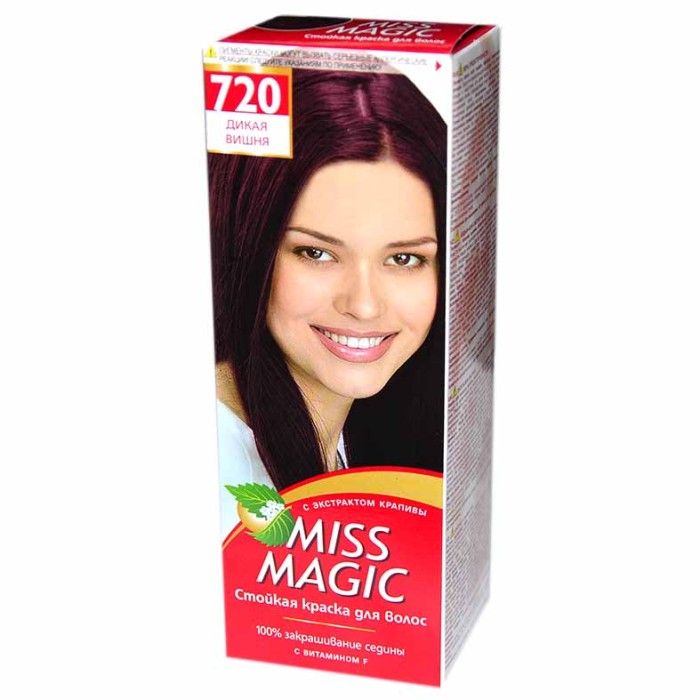 Краска для волос Miss Magic 720 Дикая вишня 90гр к/у