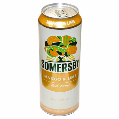 Напиток пивной Somersby Beer-mix Mango&amp;Lime 0,45л ж/б