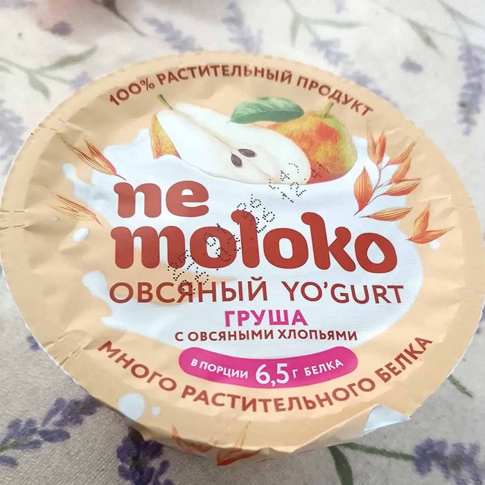 Десерт  овсяный Nemoloko груша-овсяные хлопья 130гр пэт