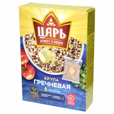 Крупа гречневая Царь 400гр к/у