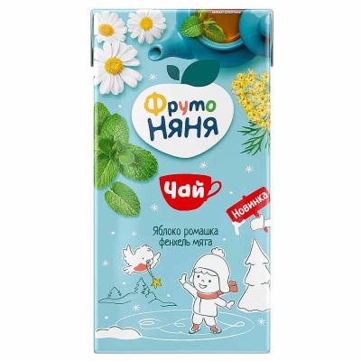Чай фруктово-травяной Фруто Няня яблоко-ромашка-фенхель-мята 500мл т/п