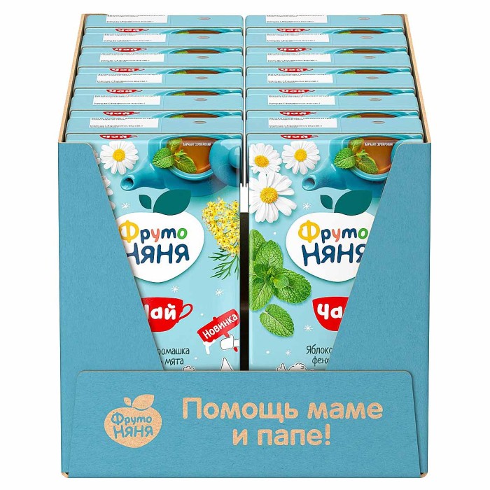 Чай фруктово-травяной Фруто Няня яблоко-ромашка-фенхель-мята 500мл т/п
