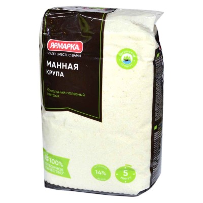 Крупа манная Ярмарка 600гр м/у