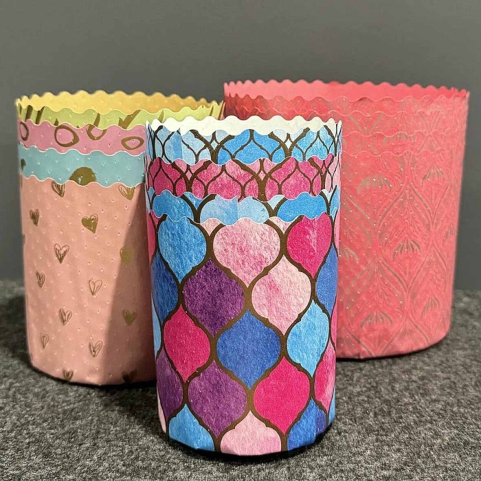 Набор бумажных форм Домашняя кухня для кулича 60*70мм 8шт арт50044