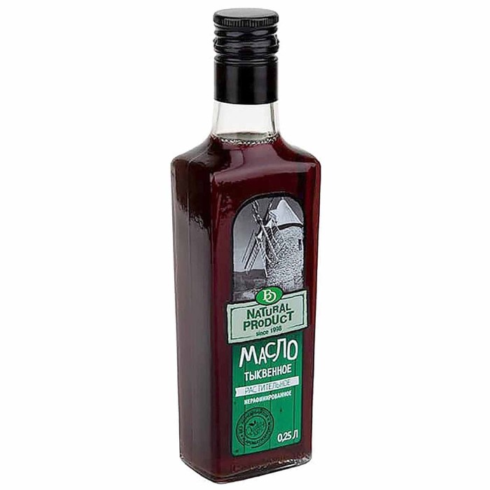 Масло тыквенное BO нераф 0,25л ст/б