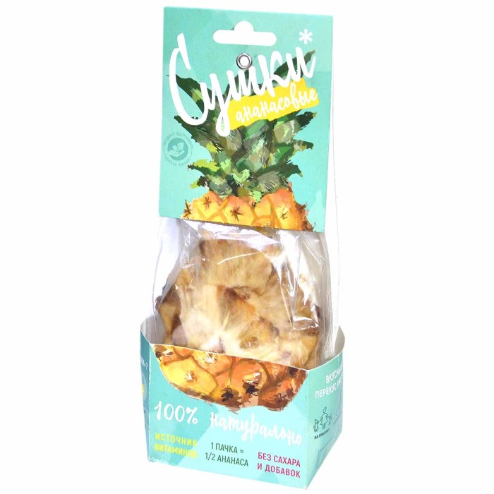 Чипсы фруктовые Сушки ананасовые 30 гр к/у