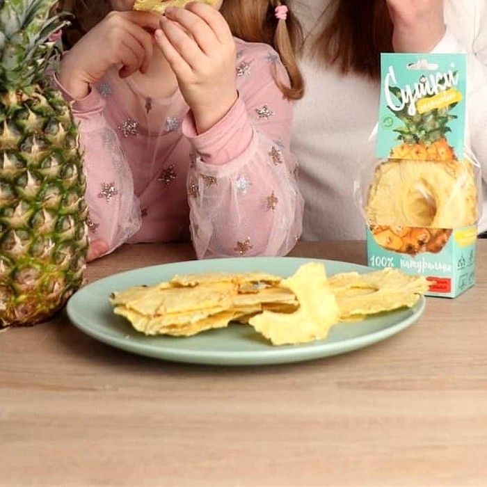 Чипсы фруктовые Сушки ананасовые 30 гр к/у