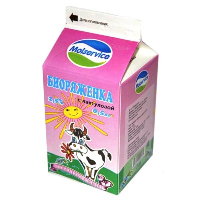 Биоряженка Молсервис с лактозой 2,5% 500мл т/п