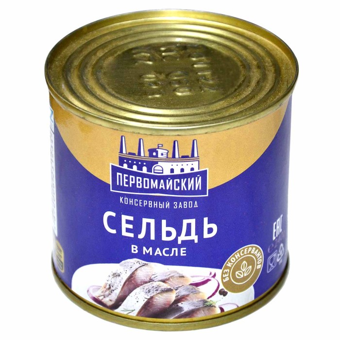 Сельдь Первомайск №4в масле 240гр ж/б