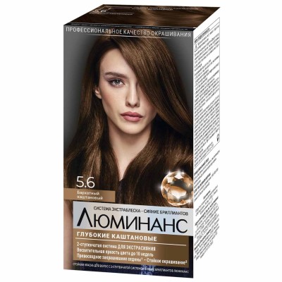 Краска для волос Luminanc 5.6 Бархатный каштан 170мл к/у