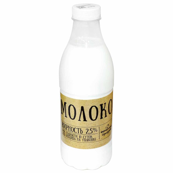 Молоко Мишарское Фермерское  2,5%  0,9л пэт