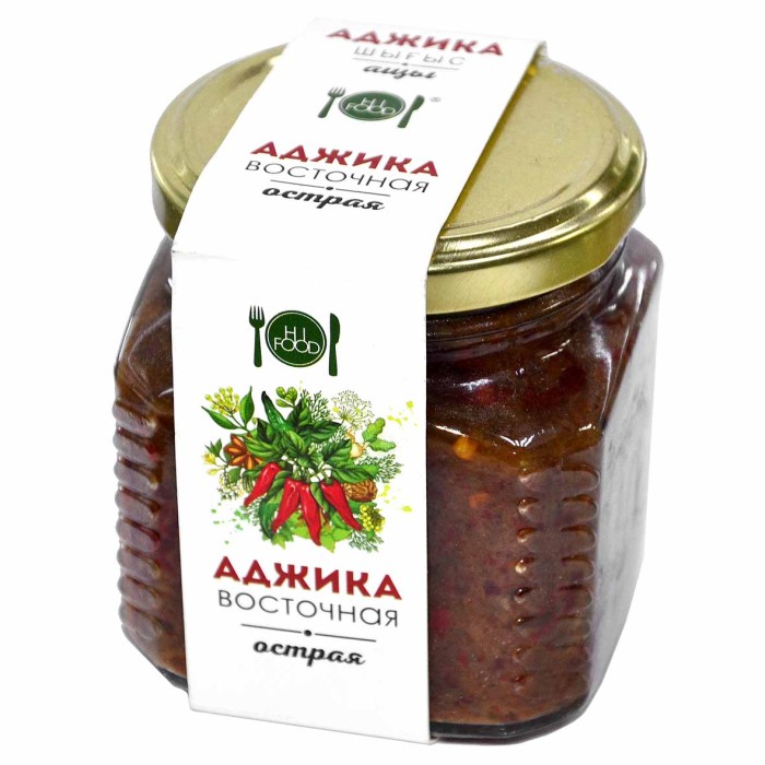 Приправа HiFood аджика восточная острая 250гр ст/б