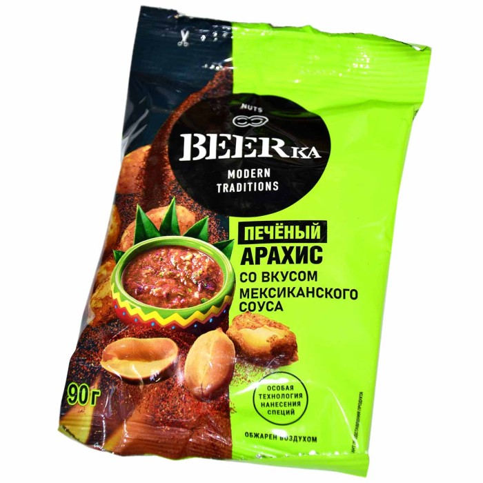 Арахис BEERka мексиканский соус 90гр м/у