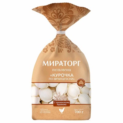 Пельмени Мираторг Курочка по-французски 700гр м/у