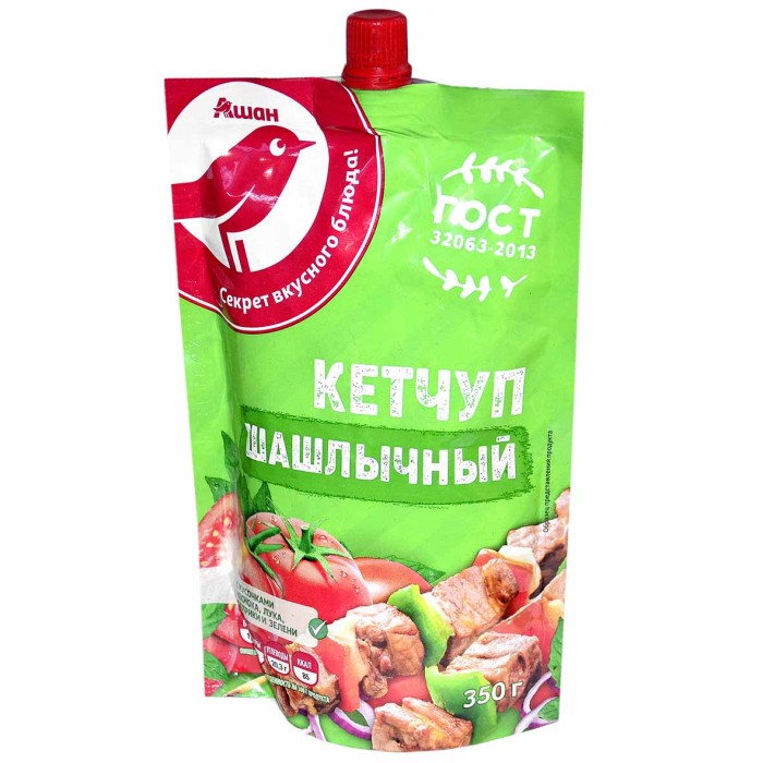 Кетчуп Ашан Шашлычный 350гр д/п