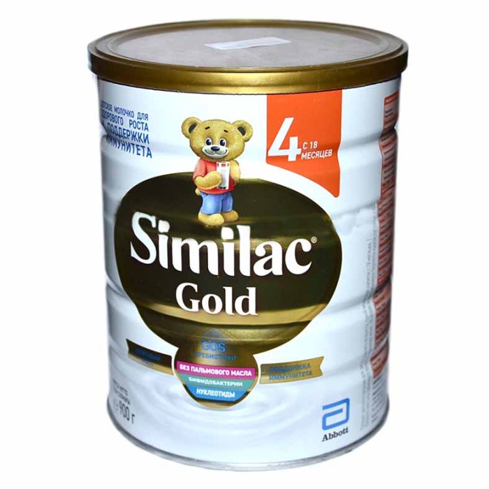 Смесь Similac Gold 4 молочная с 18мес 800гр ж/б