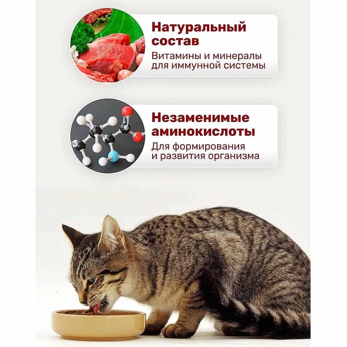 Корм для кошек Lapka говядина в соусе 85гр пауч