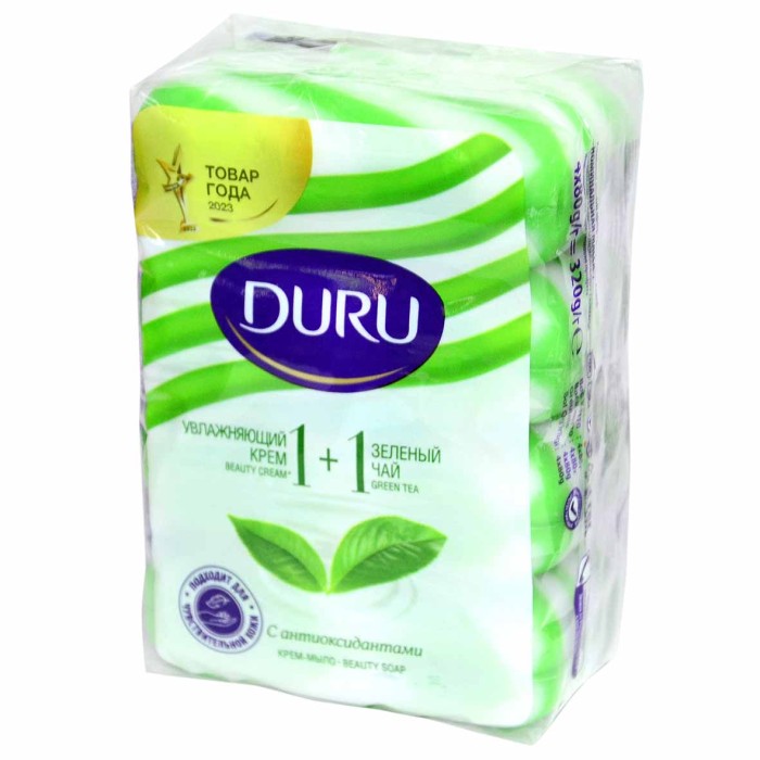 Мыло Duru Soft Sens Green Tea 4*80гр м/у