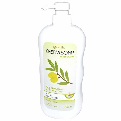 Гель для душа Aromika Масло оливы 2в1 800мл пэт