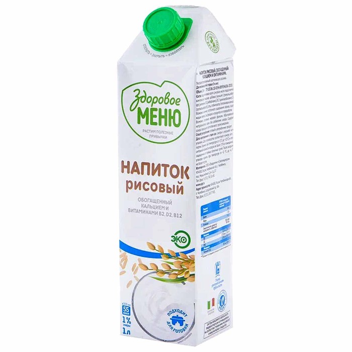 Напиток рисовый Здоровое меню 1л т/п