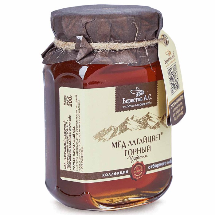 Мед Берестов Алтайцвет Горный 200гр ст/б