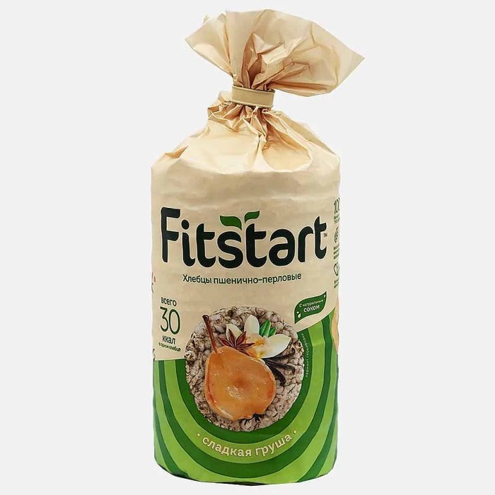 Хлебцы Fitstart пшенично-перловые Сладкая груша 100гр м/у