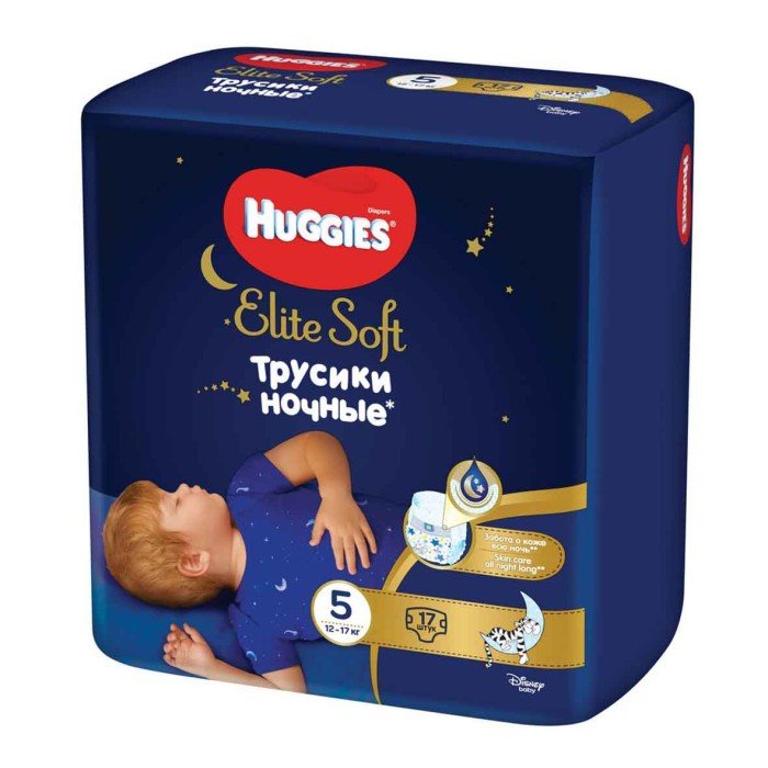 Трусики Huggies Elite Soft Overnights Pants 5 Conv 17шт м/у