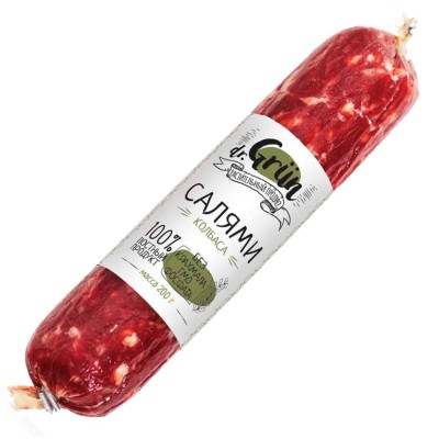 Продукт растительный Dr.Grun Колбаса п/к Салями 200гр в/у