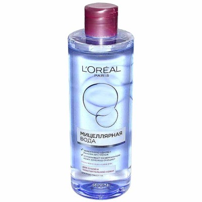 Вода мицеллярная Loreal для сухой и чувствительной кожи 400мл пэт