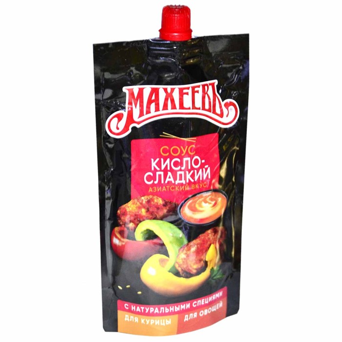 Соус Махеевъ Кисло-сладкий деликатесный 230гр д/п