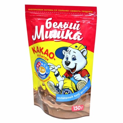 Какао Белый Мишка 150гр д/п