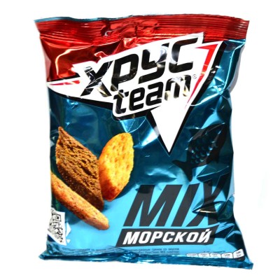 Сухарики Хрусteam Mix вкус морской 95гр м/у