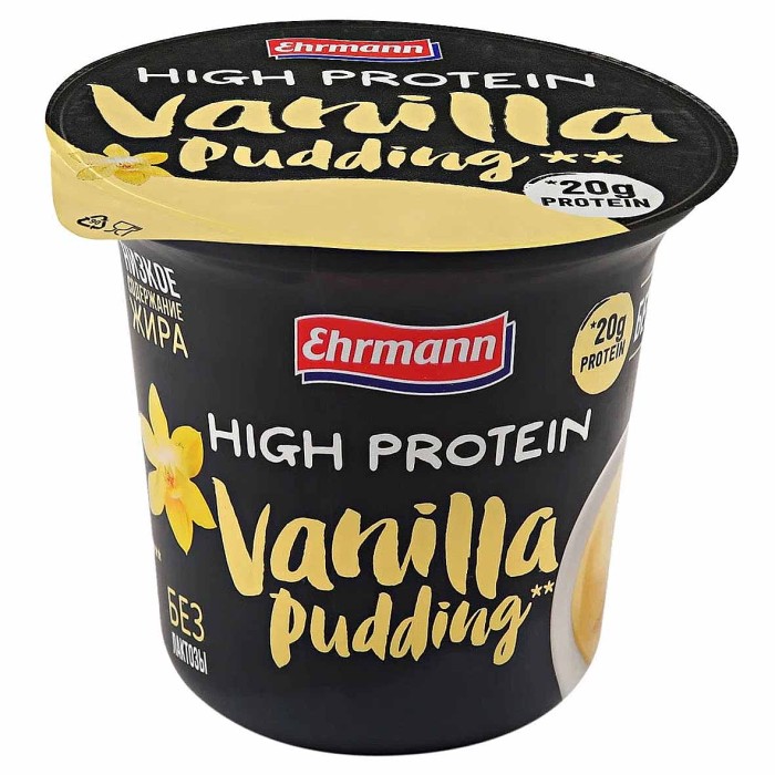 Пудинг Ehrmann ваниль 1,5% 200гр пэт