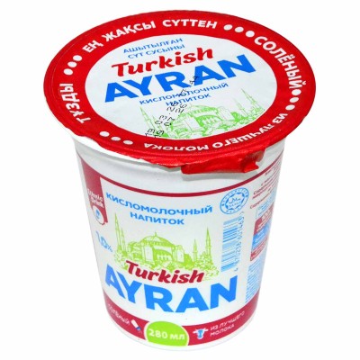 Напиток кисломолочный Ayran 1% 280мл т/п