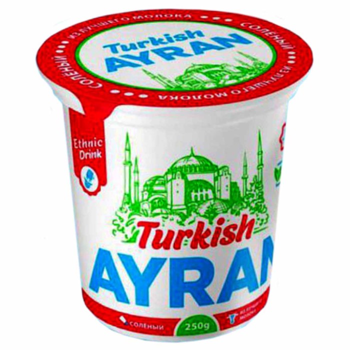 Напиток кисломолочный Ayran 1% 280мл т/п