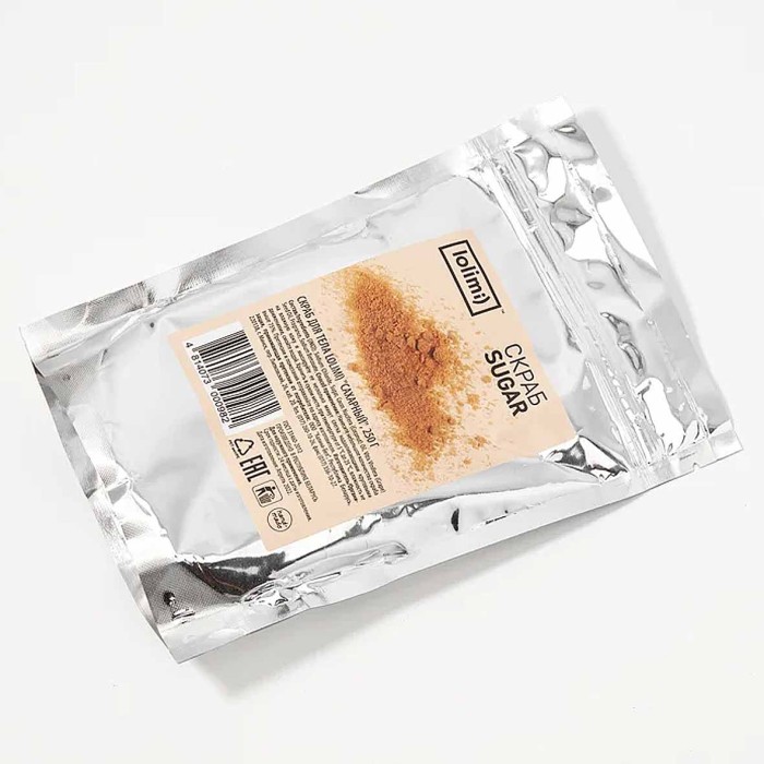 Скраб для тела Lolimi) Сахарный 250гр ф/п