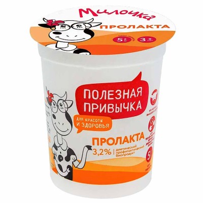 Пролакта Милочка 3,2% с 3лет БЗМЖ 200гр пэт
