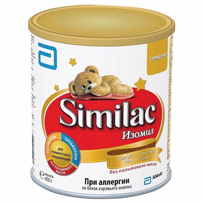 Смесь Similac Isomil молочная с 0мес 400гр ж/б